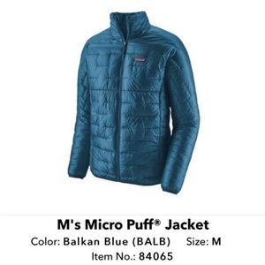 Patagonia Balkan Blue Men’s Micropuff Jacket